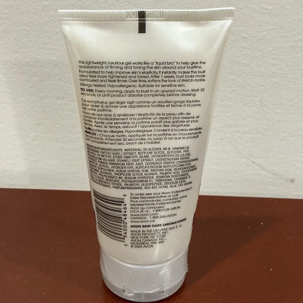 Avon‎ SOLUTIONS Body Liquid Bra Toning Gel 5 Fl Oz 2009  New Sealed